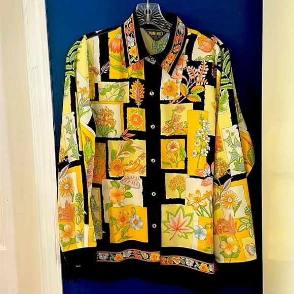 Gianni Nicole Tops - Women’s Vintage Gianni Nicole Collection Long Sleeve Button Up Blouse Size L